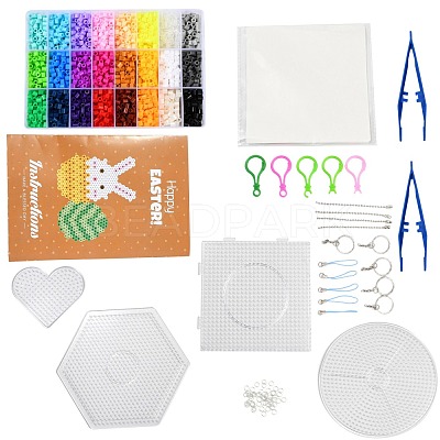 24 Colors DIY Fuse Beads Kit DIY-X0295-01E-5mm-1