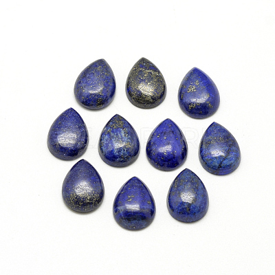 Natural Lapis Lazuli Cabochons G-R417-10x14-33-1