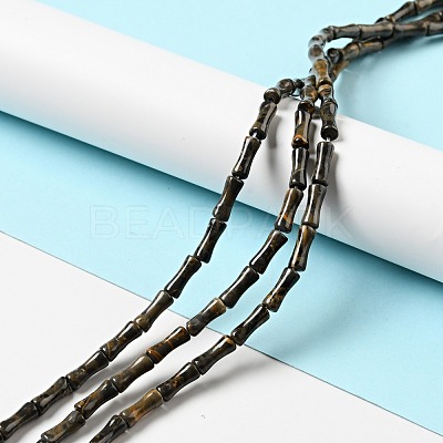 Natural Coffee Jasper Beads Strands G-C245-01-1