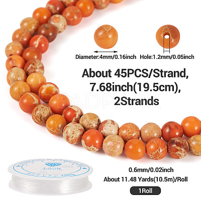 DIY Natural Regalite/Imperial Jasper/Sea Sediment Jasper Beads Bracelets Making KIts DIY-TA0002-69B-1
