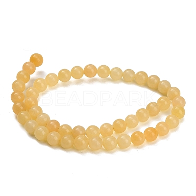 Natural Yellow Calcite Beads Strands GG-CBAA3AB-02-8mm-1