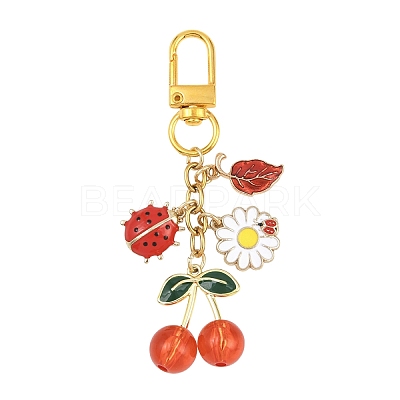 Alloy Enamel Pendant Decorations HJEW-YW00280-01-1