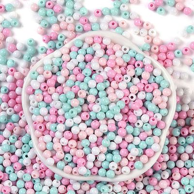 Opaque Acrylic Beads OACR-H118-07B-07-1
