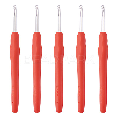 TPR Handle Aluminum Crochet Hook Needles TOOL-TA0001-13B-1