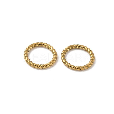 304 Stainless Steel Twisted Ring Linking Rings STAS-L300-005D-G-1