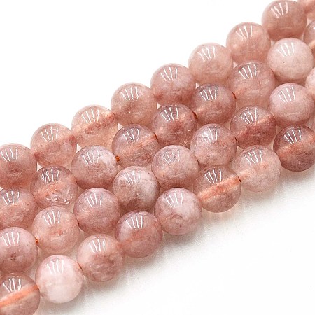 Natural Quartz Beads Strands G-N355-6mm-42-1