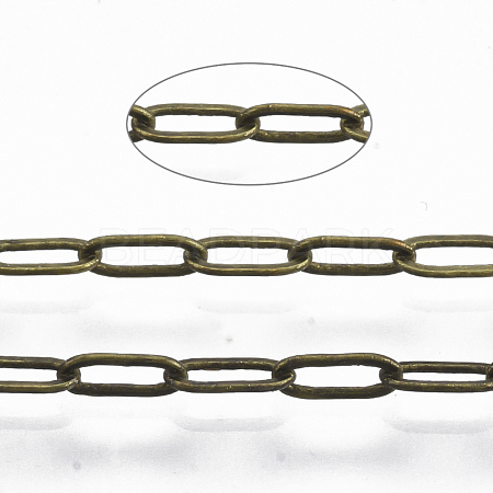 Brass Paperclip Chains CHC-S008-001D-AB-1