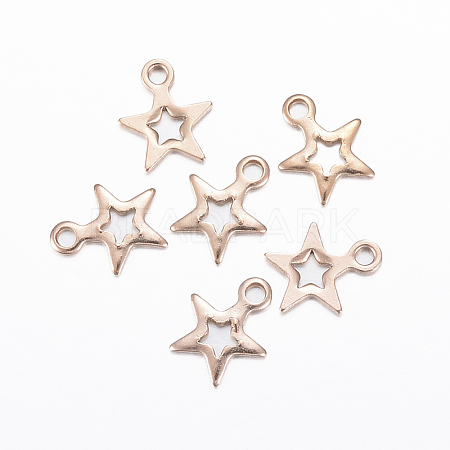 Ion Plating(IP) 304 Stainless Steel Charms X-STAS-H392-01RG-1