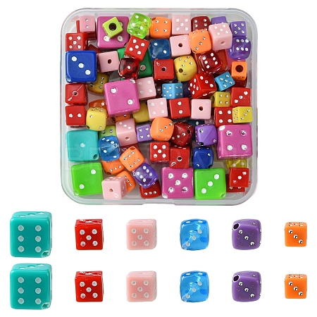 Acrylic Beads Sets OACR-FS0001-76-1