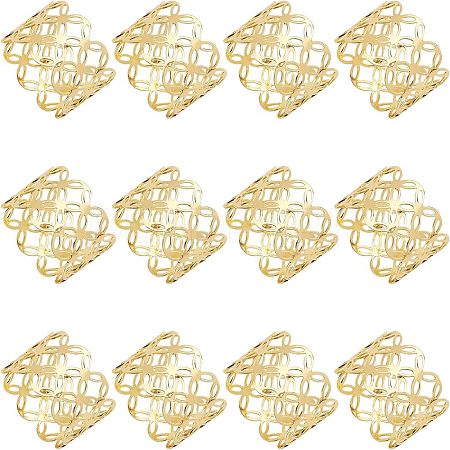 Iron Hollow Napkin Rings AJEW-WH0258-031-1
