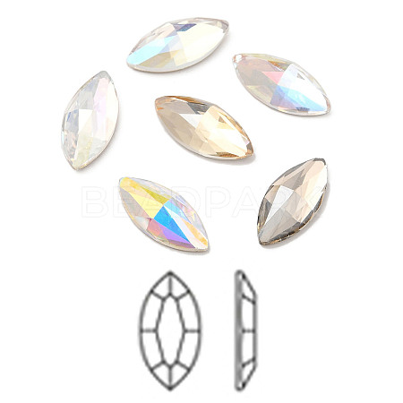 K9 Glass Rhinestone Cabochons RGLA-N002-07A-1