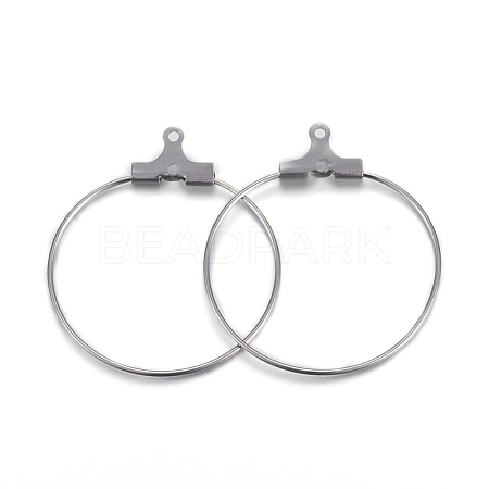 Tarnish Resistant 304 Stainless Steel Pendants STAS-F191-09P-B-1