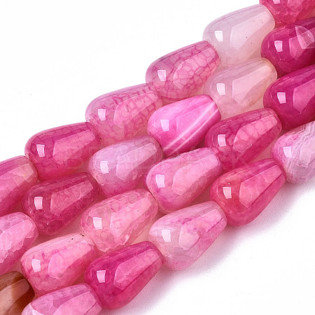 Natural Crackle Agate Beads Strands G-S359-243B-1