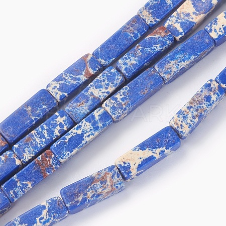 Synthetic Imperial Jasper Bead Strands G-E508-02D-1