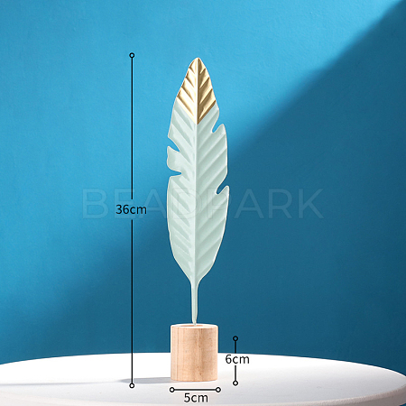 Iron Feather Display Decorations FEAT-PW0001-001A-1