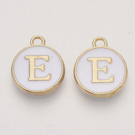 Golden Plated Alloy Charms X-ENAM-S118-01E-1