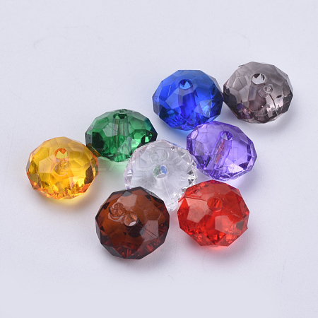 Transparent Acrylic Beads TACR-Q258-8mm-V-1