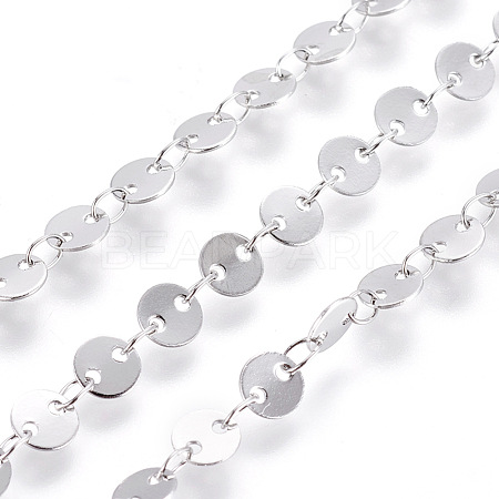 Tarnish Resistant 304 Stainless Steel Link Chains CHS-L019-01A-P-1