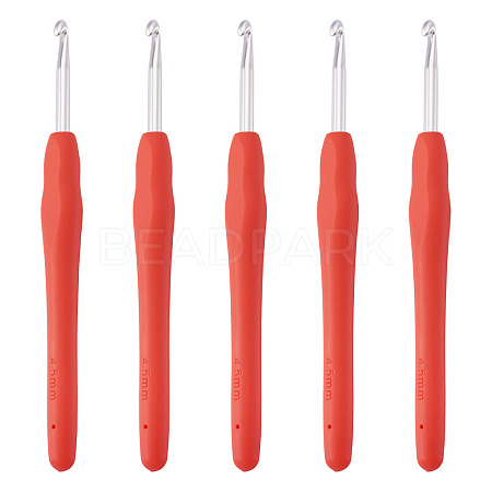 TPR Handle Aluminum Crochet Hook Needles TOOL-TA0001-13B-1