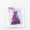 6/0 Baking Paint Glass Seed Beads X-SEED-S003-K11-3