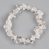 Unisex Chip Natural Quartz Crystal Beaded Stretch Bracelets BJEW-S143-16-2