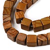 Natural Wood Lace Stone Wooden Jasper Beads Strands G-T139-6x6-03B-3