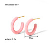Simple and Elegant 304 Stainless Steel C-shaped Stud Earrings KI0943-6-1