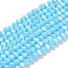 Opaque Glass Beads Stands EGLA-A035-P4mm-B08-1