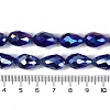 Transparent Electroplate Glass Beads Strands LS-EGLA-N013-T4mm-B07-4