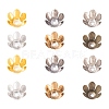300Pcs 6 Colors 6-Petal Iron Bead Caps IFIN-CJ0001-67-4