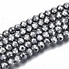 Electroplate Non-magnetic Synthetic Hematite Beads Strands G-T114-60B-P-1