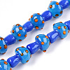 Handmade Lampwork Beads Strands X-LAMP-N024-09B-2