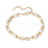 Infinity 304 Stainless Steel Link Bracelets BJEW-JB12799-01-2