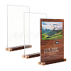 Rectangle A4 T Shaped Acrylic Name Card Holder ODIS-WH0080-26A-1