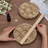 Wood Essential Oil Bottle Holder WOOD-WH0064-02-3
