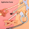 Elephant Silicone Baby Pacifier Holder Chains SIL-P004-C03-2