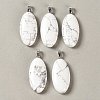 Natural Howlite Pendants GG-CBACB71-01P-19-1