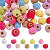 50Pcs 10 Colors Polyester European Beads FIND-SZ0019-29-1