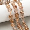 Natural Herkimer Diamond Beads Strands G-Z115-C03-10mm-1