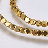 Electroplate Non-magnetic Synthetic Hematite Bead Strands G-K237-08I-2