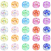 500Pcs UV Plating Acrylic Beads OACR-SP0001-85C-7