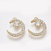 Brass Micro Pave Cubic Zirconia Charms KK-T038-507A-1
