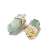 Natural Amazonite Faceted Pendants G-G181-03G-08-2