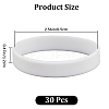 Flat Plain Silicone Cord Bracelet for Men Women BJEW-WH0016-32C-2