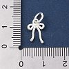 925 Sterling Silver Bowknot Charms with Jump Rings STER-M021-01S-02-3