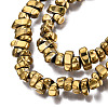 Electroplate Non-magnetic Synthetic Hematite Beads Strands G-T061-102L-2