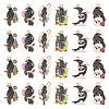 SUNNYCLUE 24Pcs 6 Style Gothic Theme Alloy Enamel Pendants FIND-SC0003-78-1