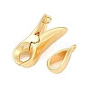 Brass Interlocking Clasps KK-U059-02G-2