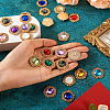 48Pcs 12 Colors Glass Cabochons GLAA-TA0001-52-5