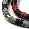 Handmade Polymer Clay Heishi Beads Stretch Bracelets Sets BJEW-JB05902-05-2